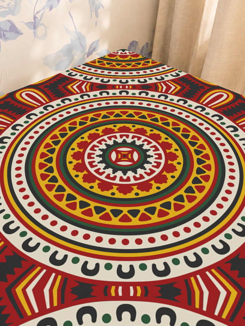 Mahjong by SI™ Radiant Roots Mahjong Mat — Sunlit Close-up [sunlit-closeup-square]
