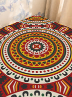 Mahjong by SI™ Radiant Roots Mahjong Mat — Sunlit Close-up [sunlit-closeup-square]