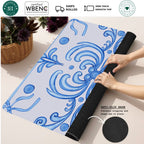 Mahjong by SI™ Ribbon Around | Blue Mahjong Mat — Rolled Mat Feature Image [rolled-feature-square]