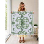 Mahjong by SI™ Ribbon Around | Green Mahjong Mat — Held Mat Portrait [held-mat-portrait-square]
