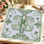 Mahjong by SI™ Ribbon Around | Green Mahjong Mat — Styled Tile Table [styled-tile-table-square]