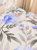 Mahjong by SI™ Rose Garden | Blue Mahjong Mat — Sunlit Close-up [sunlit-closeup-square]