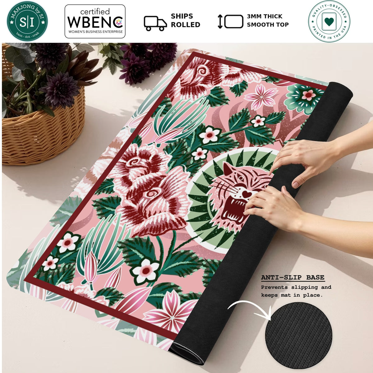 Rugido Rosa — Rolled Mat Feature Image [rolled-feature-square]