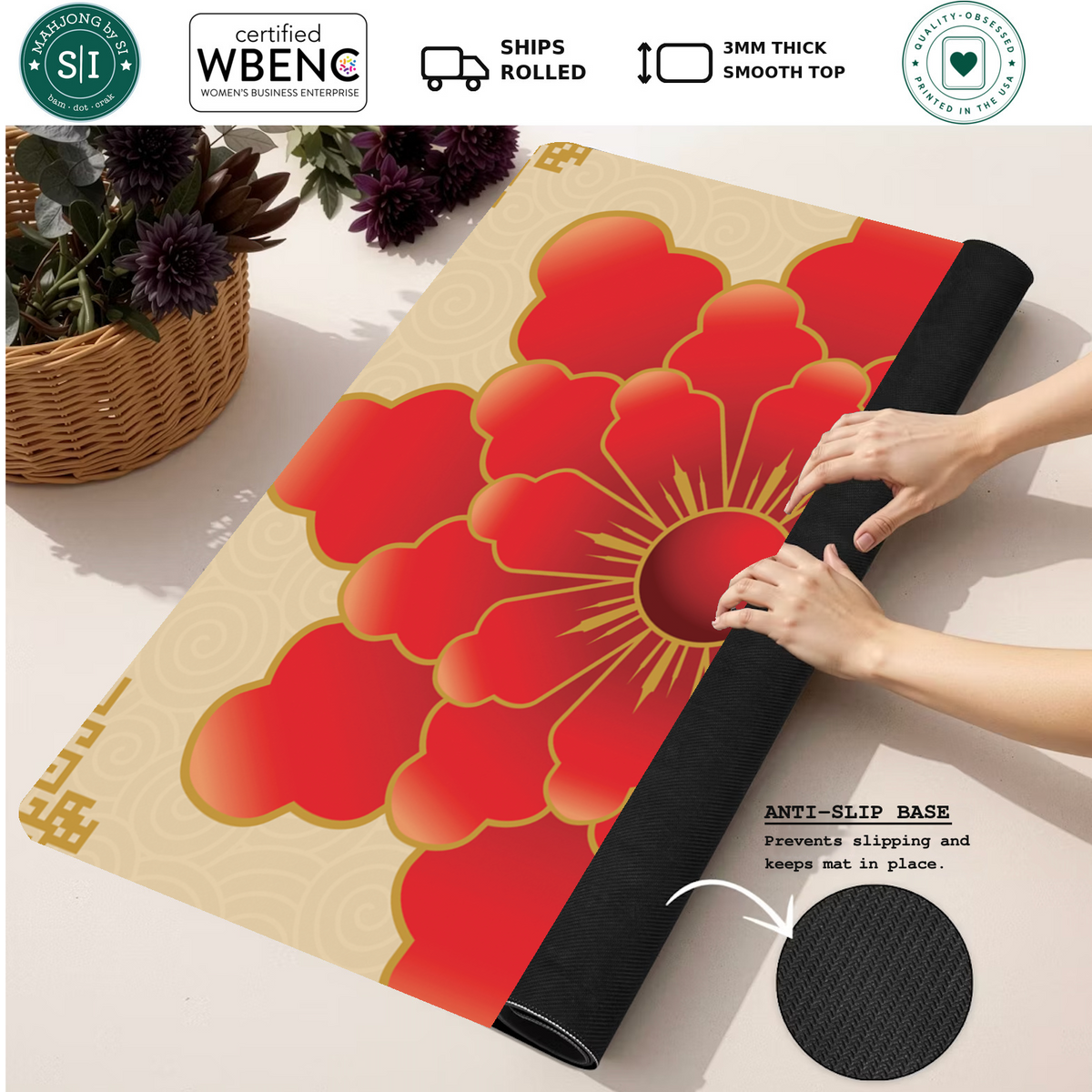 Mahjong by SI™ Bloom Bloom Pow Mahjong Mat