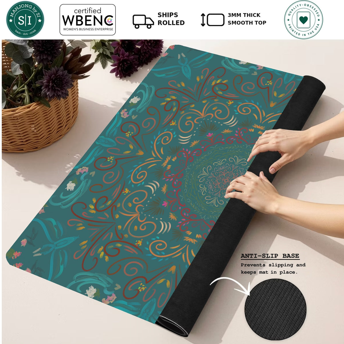 Secret Garden Scrollwork — Rolled Mat Feature Image [rolled-feature-square]