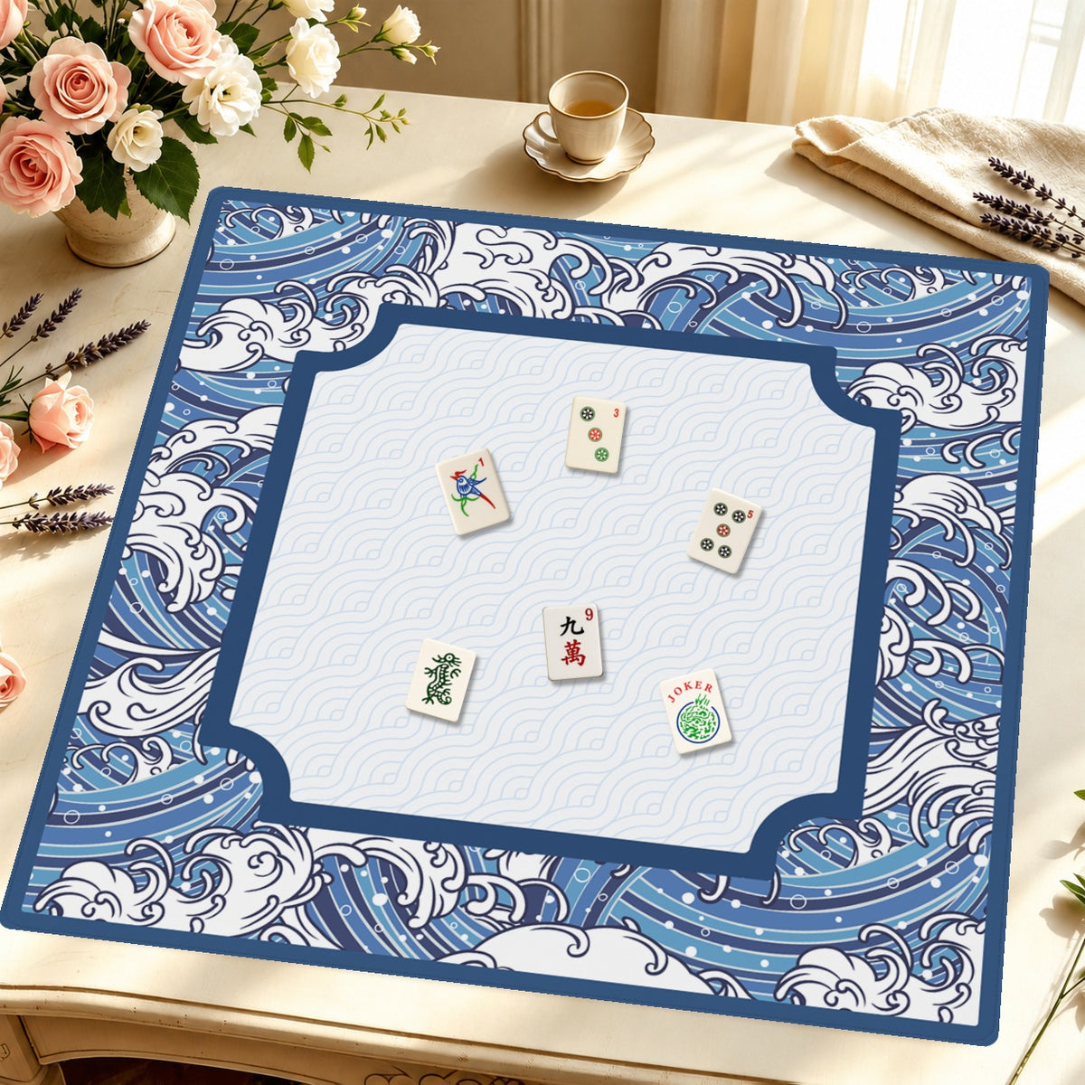 Mahjong by SI™ Seigai Classic Mahjong Mat — Styled Tile Table [styled-tile-table-square]