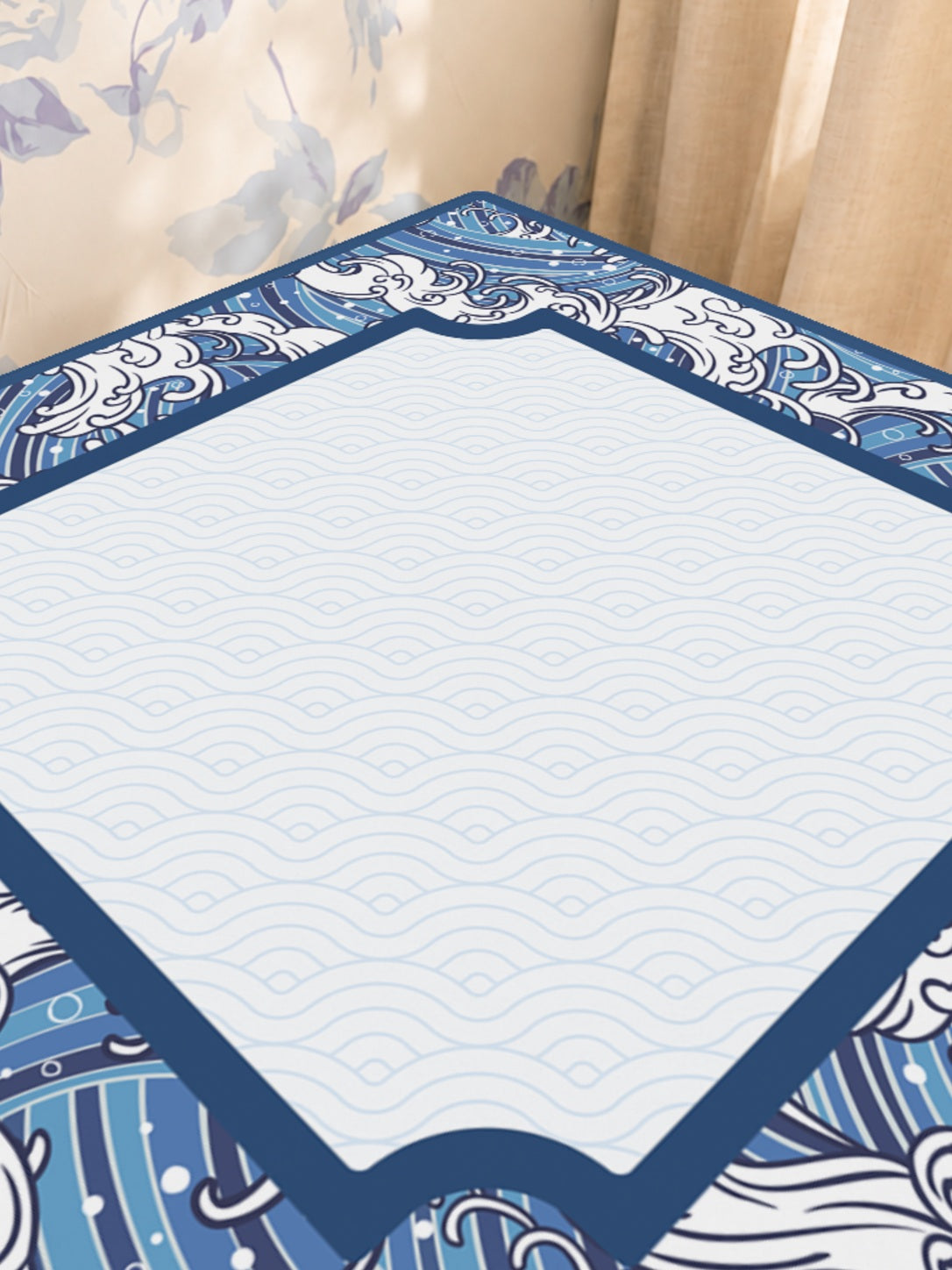 Mahjong by SI™ Seigai Classic Mahjong Mat — Sunlit Close-up [sunlit-closeup-square]
