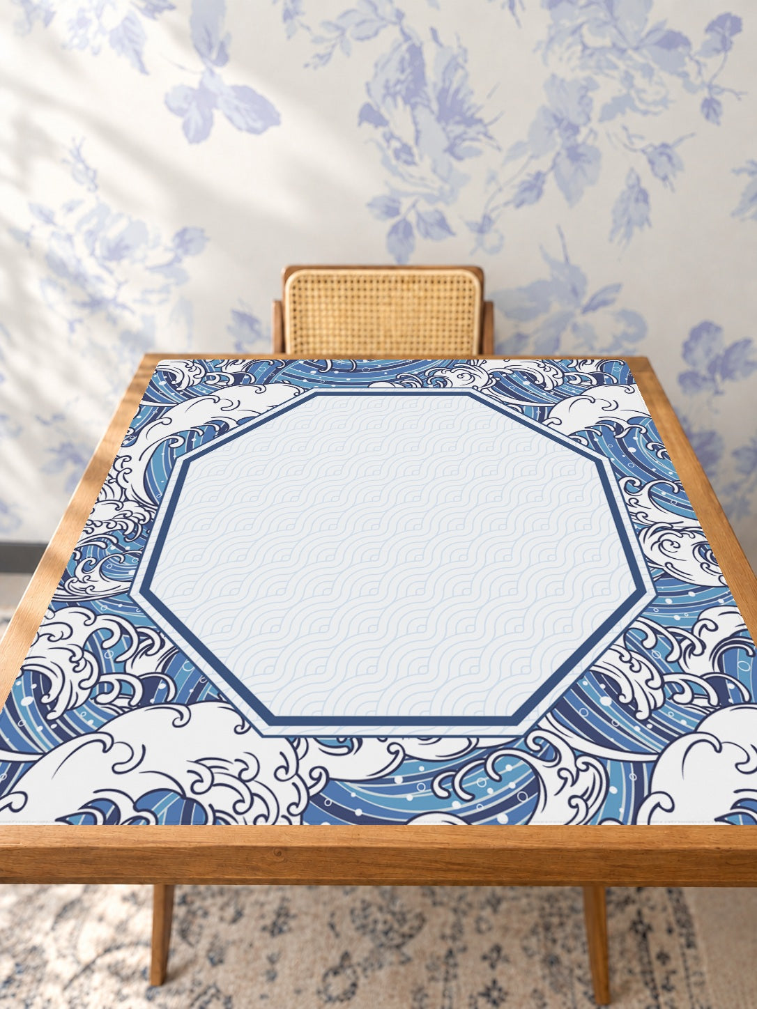 Mahjong by SI™ Seigai Reverie Mahjong Mat — Studio Table Angle [studio-angle-square]