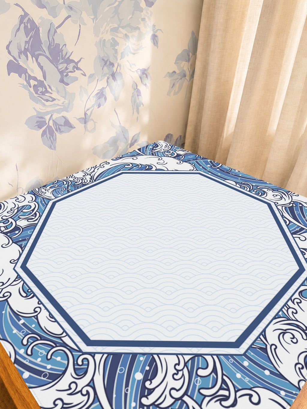 Mahjong by SI™ Seigai Reverie Mahjong Mat — Sunlit Detail [studio-detail-square]