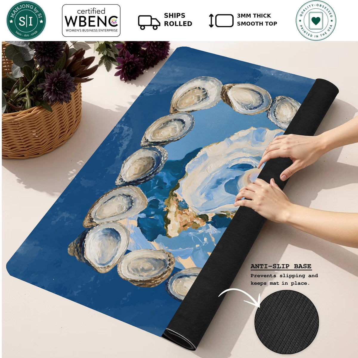 Shuck & Shuffle — Rolled Mat Feature Image [rolled-feature-square]
