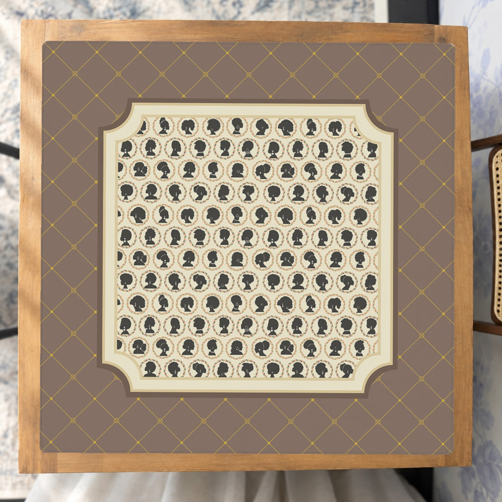 Mahjong by SI™ Brown Sugar Mahjong Mat — Studio Overhead [studio-overhead-square]