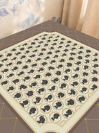 Mahjong by SI™ Brown Sugar Mahjong Mat — Sunlit Close-up [sunlit-closeup-square]