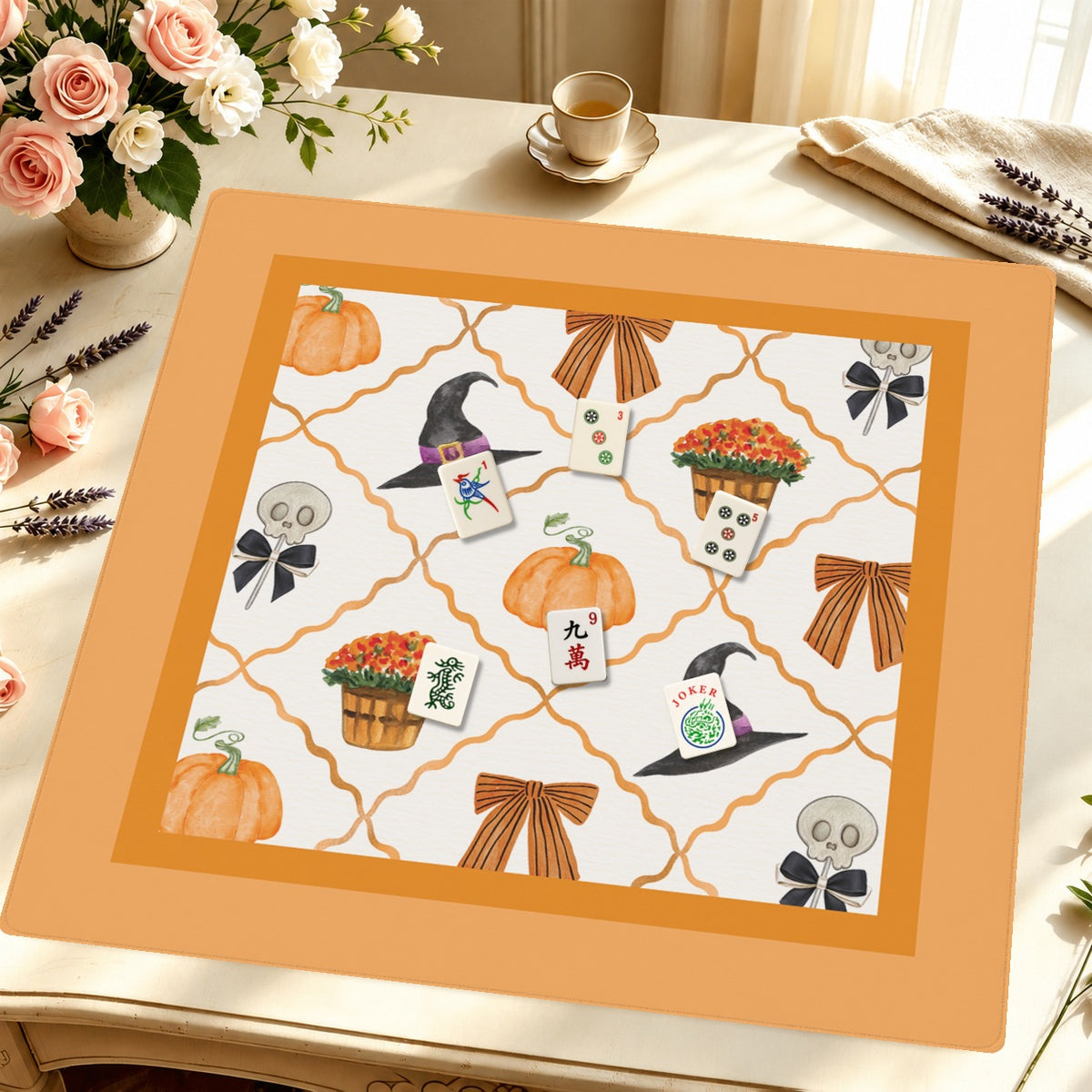 Mahjong by SI™ Spellbound and Down Mahjong Mat — Styled Tile Table [styled-tile-table-square]