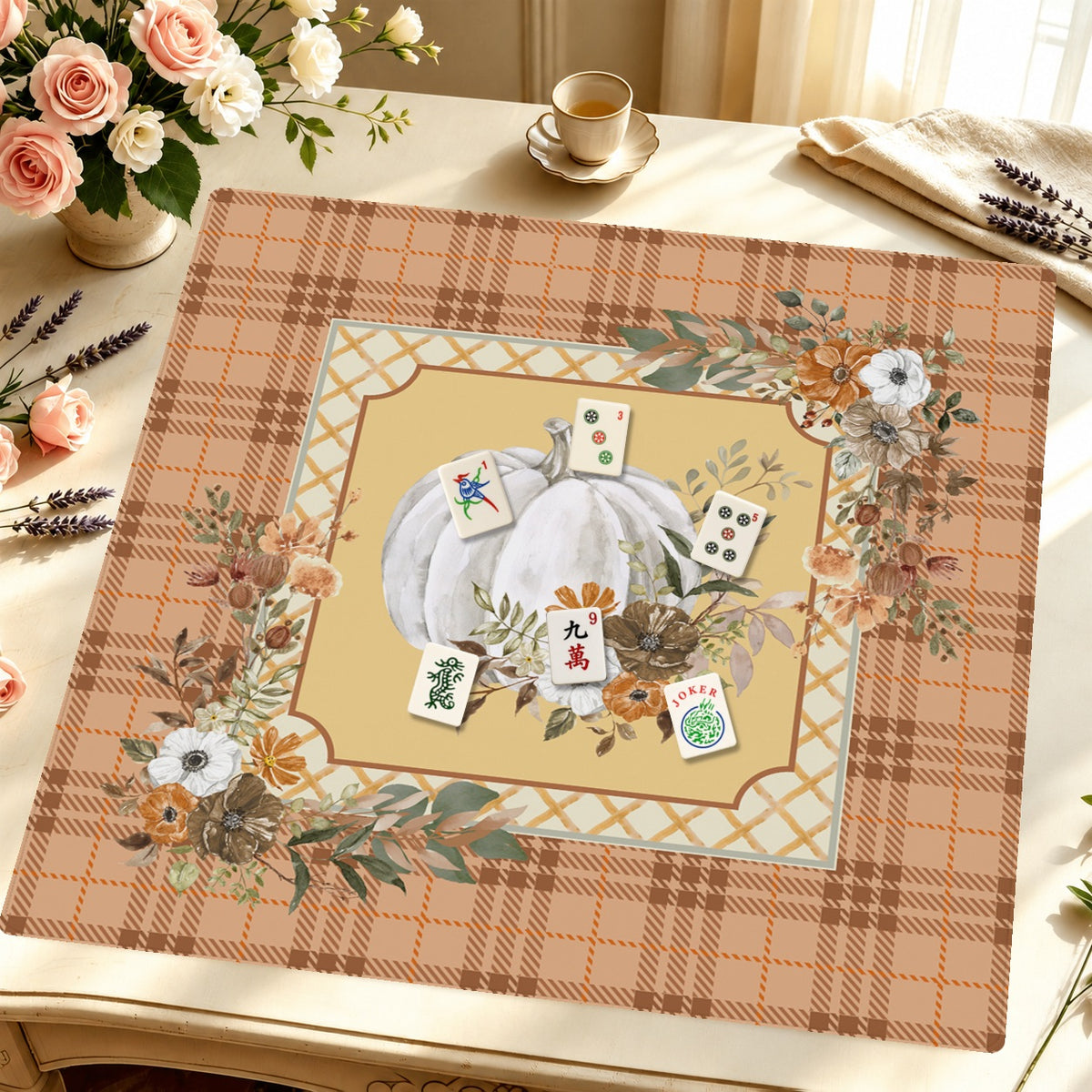 Mahjong by SI™ Squash Goals Mahjong Mat — Styled Tile Table [styled-tile-table-square]