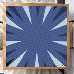 Mahjong by SI™ Star Power Blue Mahjong Mat — Studio Overhead [studio-overhead-square]