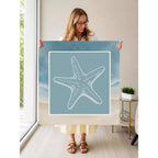 Mahjong by SI™ Starfish Wishes Mahjong Mat — Held Mat Portrait [held-mat-portrait-square]