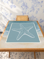 Mahjong by SI™ Starfish Wishes Mahjong Mat — Studio Table Angle [studio-angle-square]
