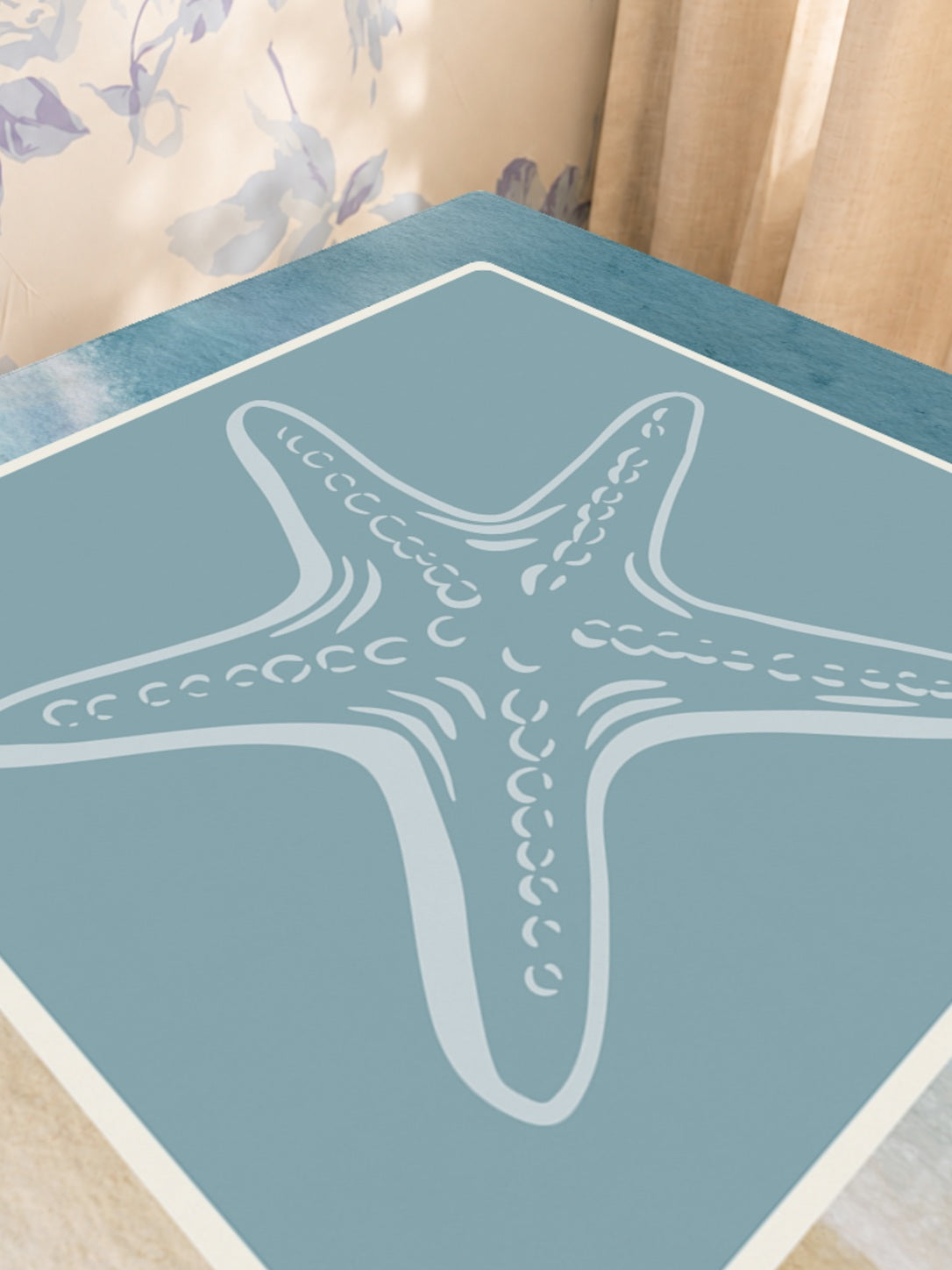 Mahjong by SI™ Starfish Wishes Mahjong Mat — Sunlit Close-up [sunlit-closeup-square]