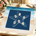 Mahjong by SI™ Starry Night at Sea Mahjong Mat — Styled Tile Table [styled-tile-table-square]
