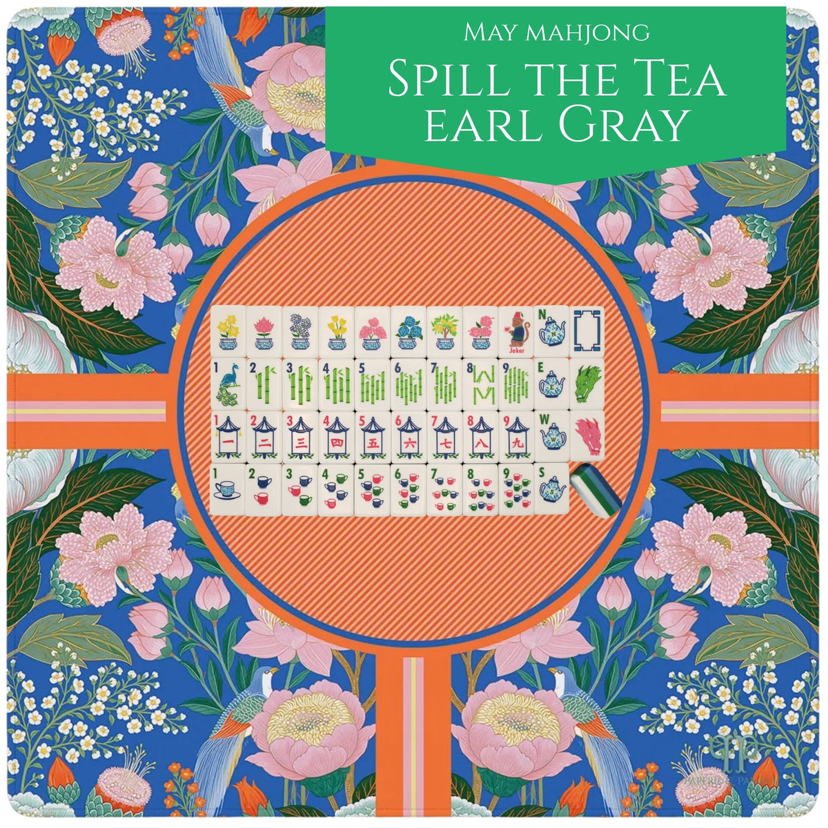 Tangerine Tango Mahjong Mat styling and tile pairing 3