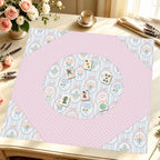 Mahjong by SI™ Teatime Is Me Time Mahjong Mat — Styled Tile Table [styled-tile-table-square]