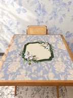 Mahjong by SI™ The Conservatory Mahjong Mat — Studio Table Angle [studio-angle-square]