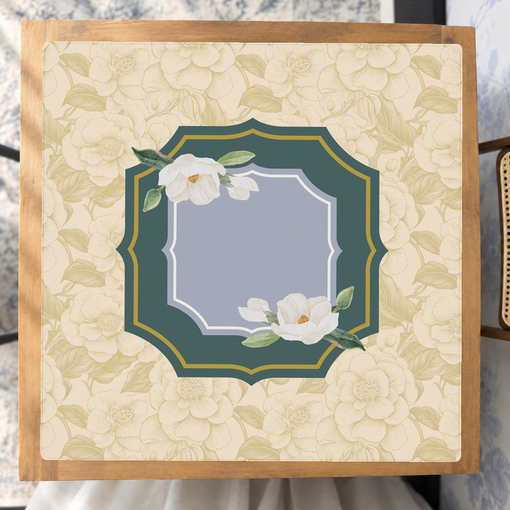 Mahjong by SI™ The Courtyard Mahjong Mat — Studio Overhead [studio-overhead-square]