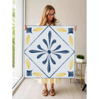 Mahjong by SI™ Tile Me More | Blue Mahjong Mat — Held Mat Portrait [held-mat-portrait-square]