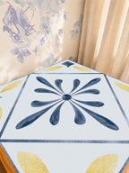 Mahjong by SI™ Tile Me More | Blue Mahjong Mat — Sunlit Detail [studio-detail-square]