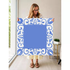 Mahjong by SI™ Twist And Tile | Blue Mahjong Mat — Held Mat Portrait [held-mat-portrait-square]
