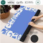 Mahjong by SI™ Twist And Tile | Blue Mahjong Mat — Rolled Mat Feature Image [rolled-feature-square]