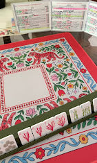 Mahjong by SI™ Tiger Lily Folklore Mahjong Mat