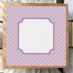 Mahjong by SI™ Violet Vintage Frame Mahjong Mat — Studio Overhead [studio-overhead-square]