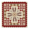 Crimson Prairie | 33"x 33" SI Signature™ faux leather