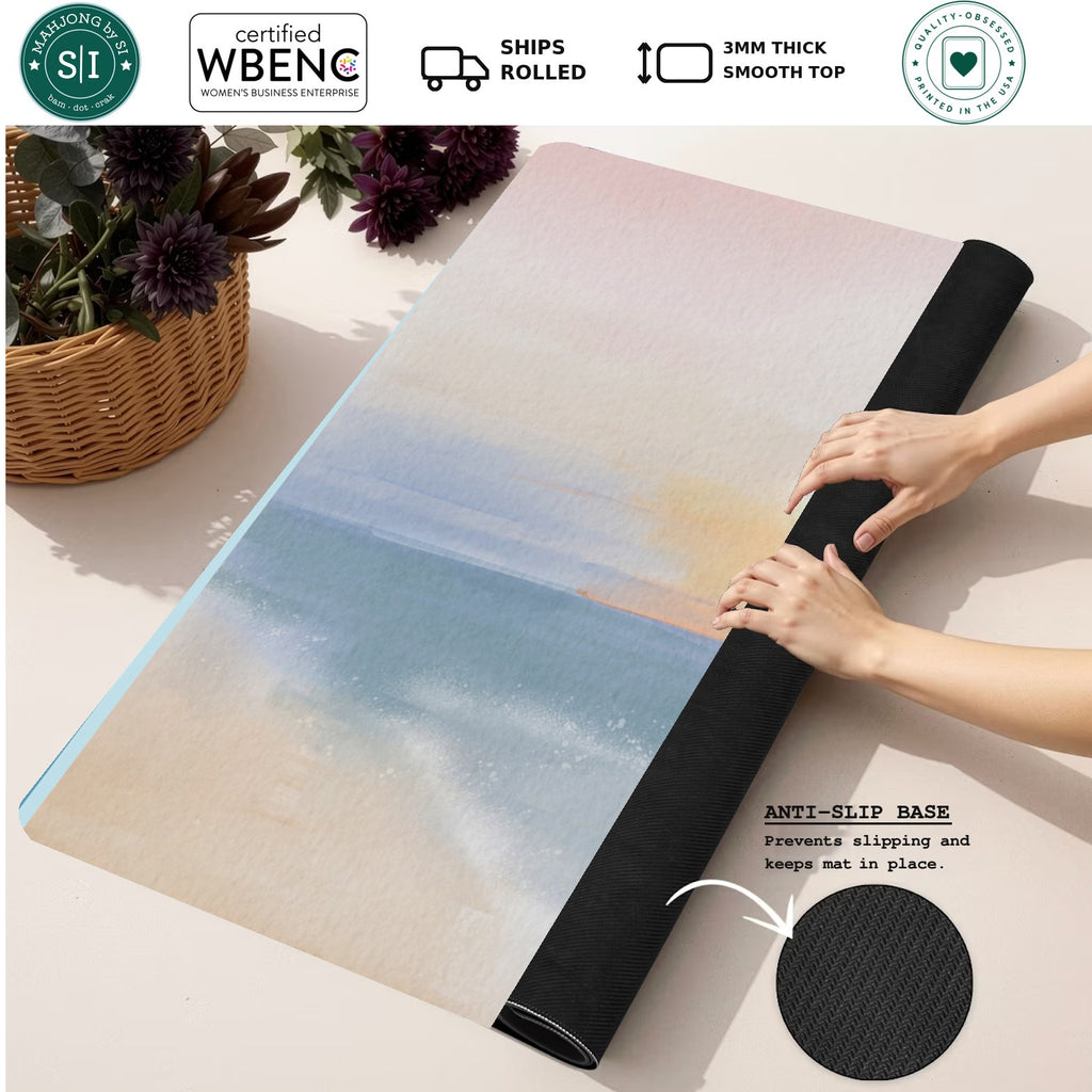 Mahjong by SI™ Wave to The Wind Mahjong Mat — Rolled Mat Feature Image [rolled-feature-square]