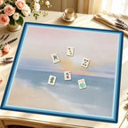 Mahjong by SI™ Wave to The Wind Mahjong Mat — Styled Tile Table [styled-tile-table-square]