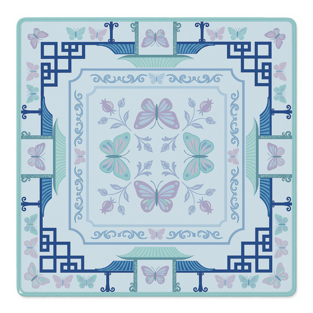 Mahjong by SI™ Enchanted Butterfly Mahjong Mat