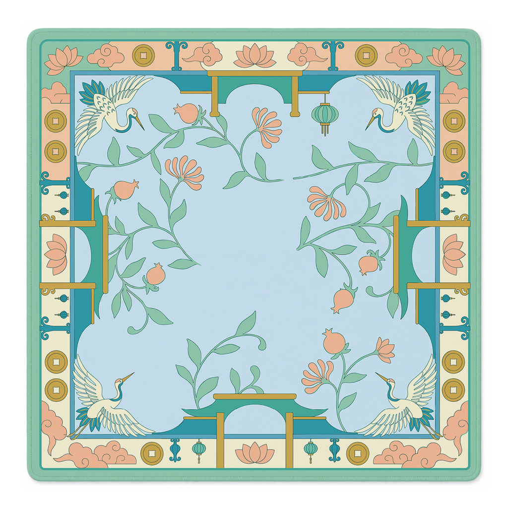 Mahjong by SI™ Crane Expectations Mahjong Mat