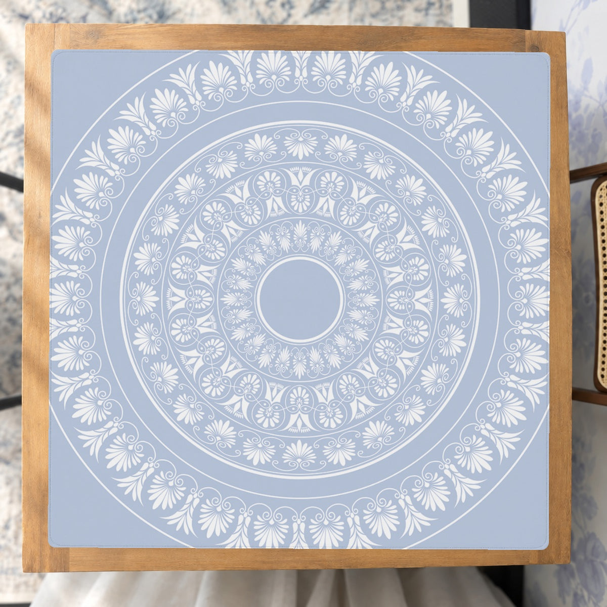 Mahjong by SI™ Wedgwood Whimsy Mahjong Mat — Studio Overhead [studio-overhead-square]