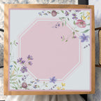 Mahjong by SI™ Wildflower Toile Mahjong Mat — Studio Overhead [studio-overhead-square]
