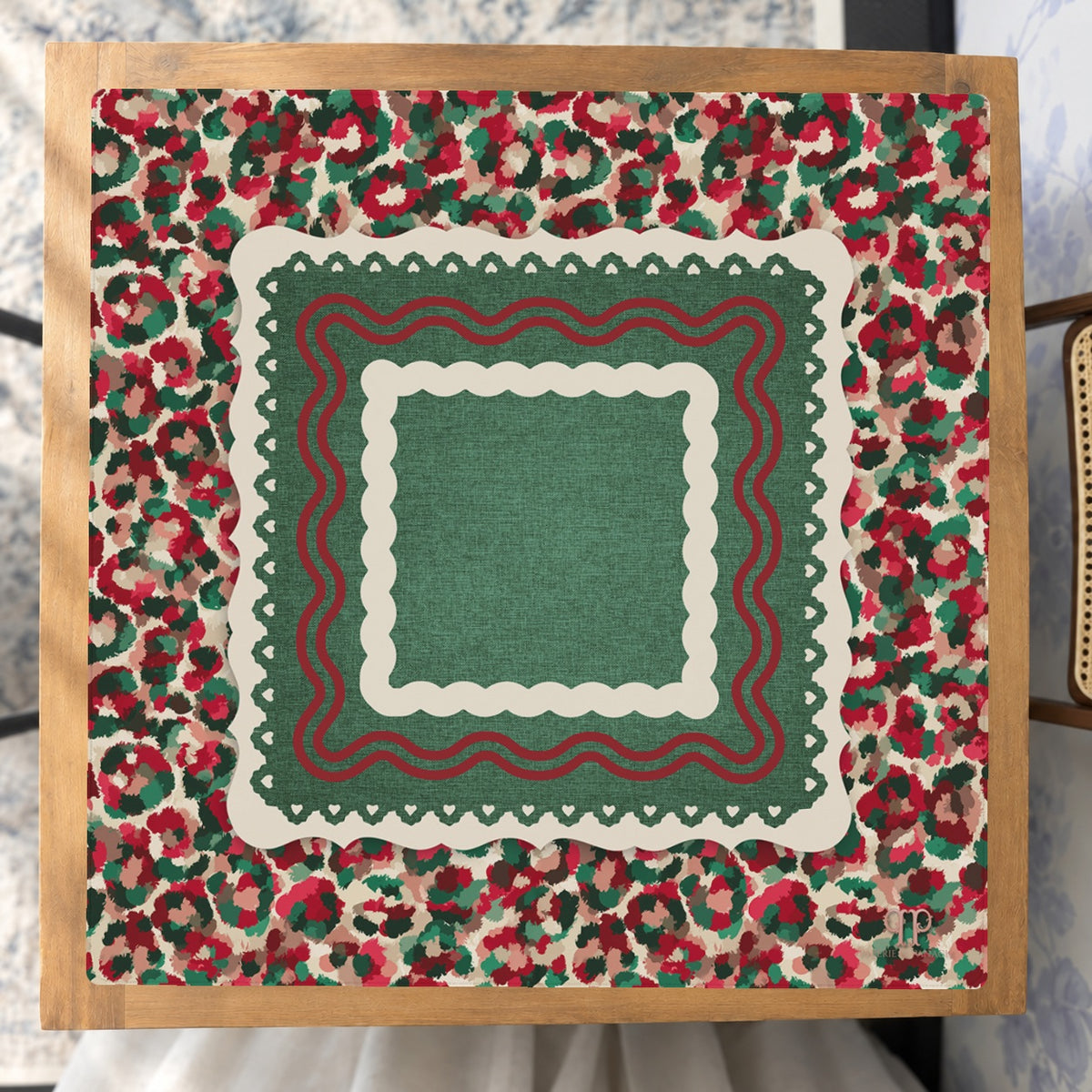 Wildly Merry Mahjong Mat — Studio Overhead [studio-overhead-square]