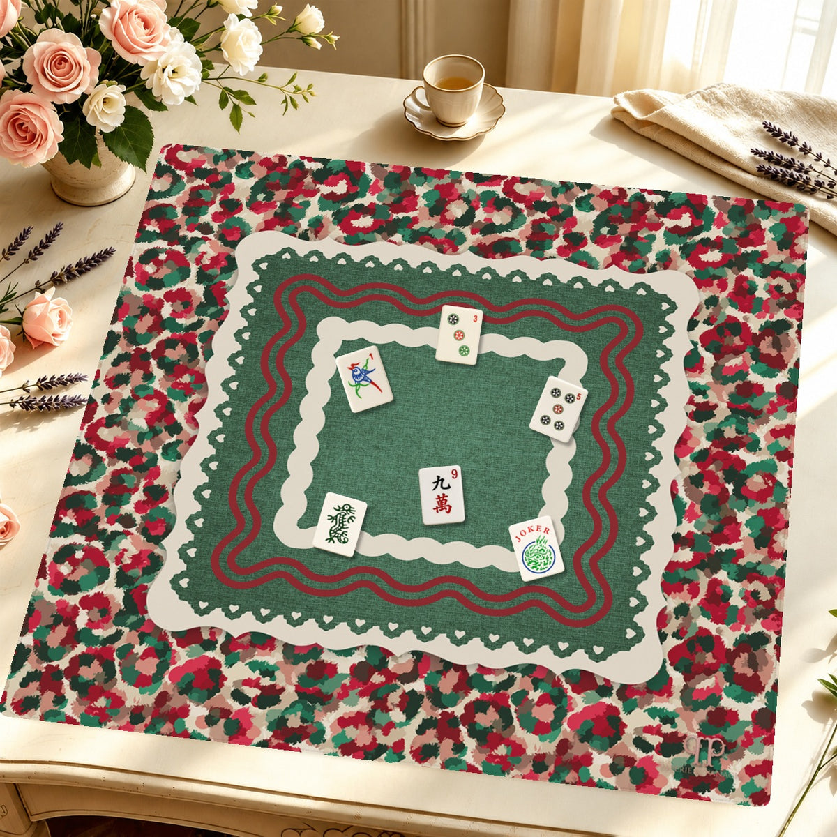 Wildly Merry Mahjong Mat — Styled Tile Table [styled-tile-table-square]