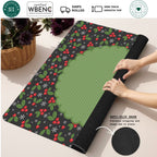 Winterberry Wonderland Mahjong Mat — Rolled Mat Feature Image [rolled-feature-square]