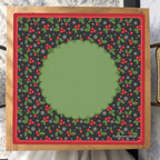 Winterberry Wonderland Mahjong Mat — Studio Overhead [studio-overhead-square]