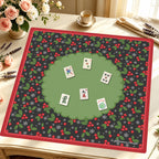 Winterberry Wonderland Mahjong Mat — Styled Tile Table [styled-tile-table-square]