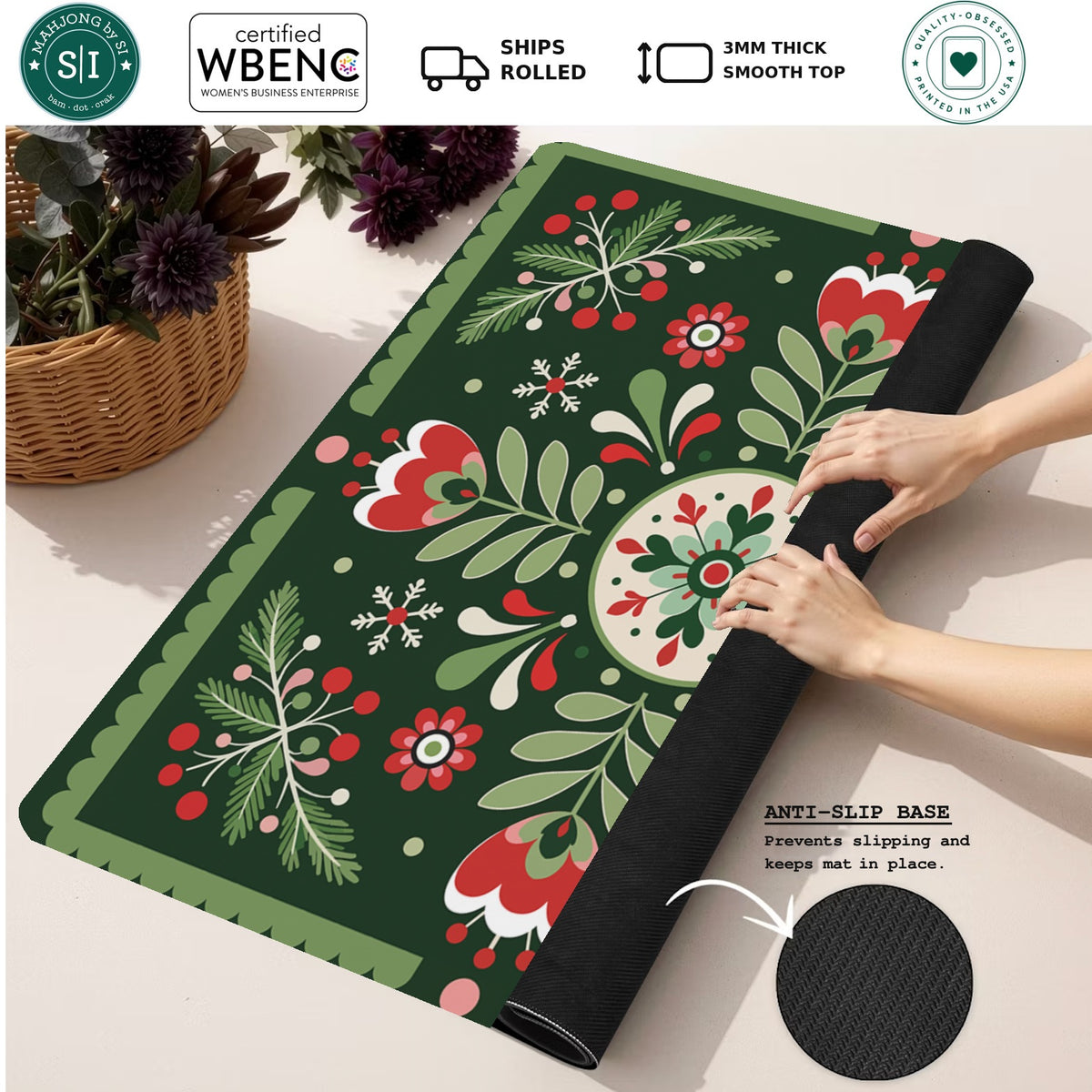 Wintergreen Whimsy — Rolled Mat Feature Image [rolled-feature-square]